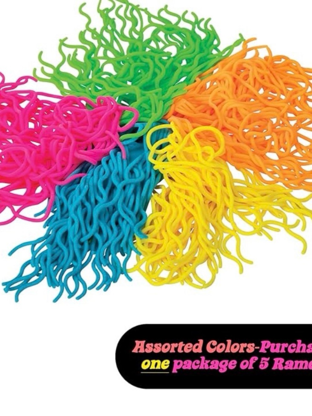 NEEDOH Ramen Noodlies Stretchy Toy Noodles - - Picture 2 of 3